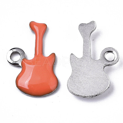 201 Stainless Steel Enamel Charms STAS-N088-15J-1