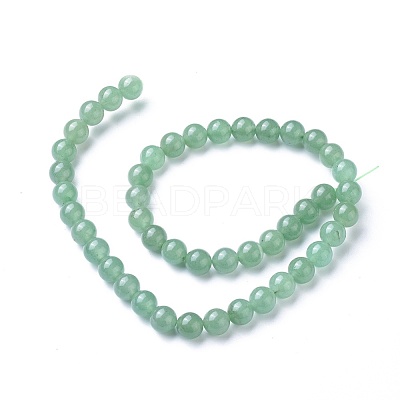 Natural Green Aventurine Beads Strands X-GSR024-1