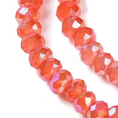 Baking Electroplate Glass Beads Strands X-DGLA-A039-J2MM-B01-1