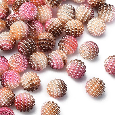 50Pcs Imitation Pearl Acrylic Beads OACR-YW0001-11C-1