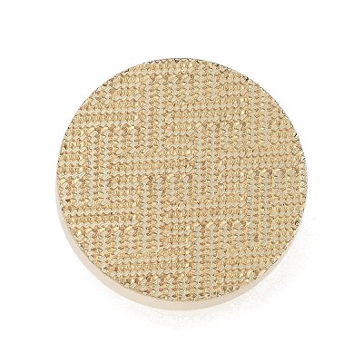 Texture Theme Roung Brass Stamp Head AJEW-M036-06O-G-1