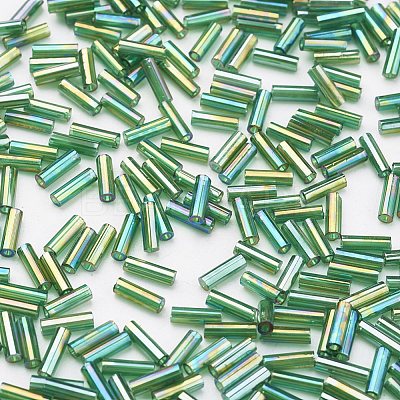 Glass Bugle Beads SEED-E001-9mm-167-1