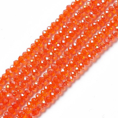 Electroplate Glass Beads Strands LS-EGLA-R048-2mm-21-1