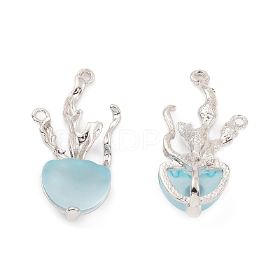 Resin Sea Animal Pendants PALLOY-K003-04P-1
