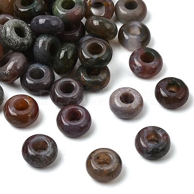 Natural Indian Agate European Large Hole Beads LS-G-Q442-02-1