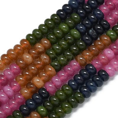 Natural Malaysia Jade Beads Strands G-B165-G01-5x8mm-13-1