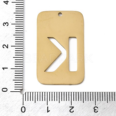 304 Stainless Steel Pendants STAS-D200-01K-G-1