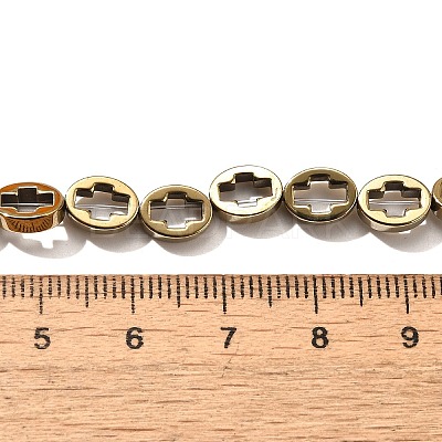 Electroplated Synthetic Non-magnetic Hematite Beads Strands G-L613-Z01-01N-1
