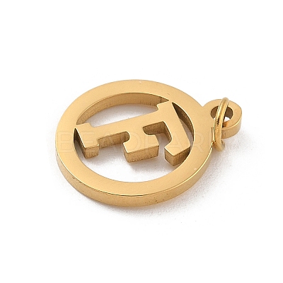 304 Stainless Steel Charms
with Jump Ring STAS-R001-02G-F-1
