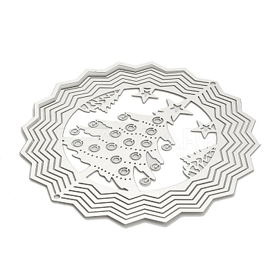 Christmas 201 Stainless Steel Laser Cut Connector Charms STAS-Z116-03P-04-1