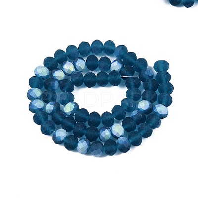 Transparent Glass Beads Strands EGLA-A044-T8mm-MB27-1