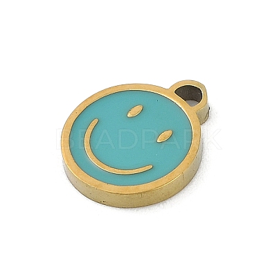 304 Stainless Steel Enamel Charms STAS-I325-063G-02-1