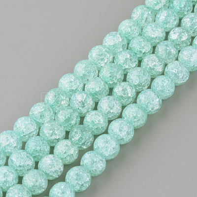 Synthetic Crackle Quartz Beads Strands X-GLAA-S134-8mm-11-1