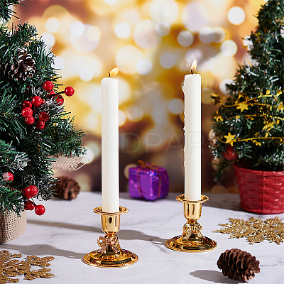 Zinc Alloy Candle Holders AJEW-WR0003-13G-1