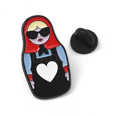 Cool Matryoshka Doll Enamel Pins LS-AL-Z002-01EB-01-1