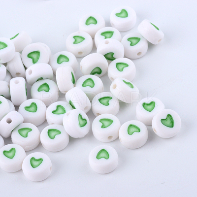 Opaque Acrylic Beads SACR-Q126-07I-1