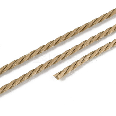 Round Waxed Polyester Cord YC-R135-1.5mm-01B-1