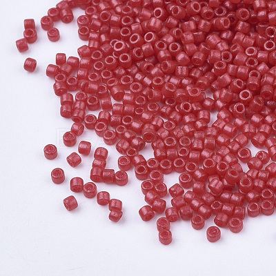 Pearlized Cylinder Seed Beads SEED-Q036-02A-E06-1