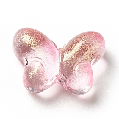 Transparent Baking Paint Glass Beads GLAA-F115-01D-1