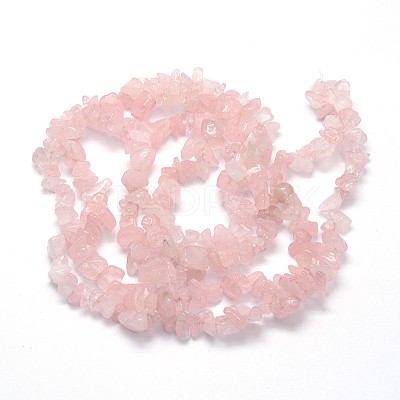 Natural Rose Quartz Beads Strands G-O049-B-36-1
