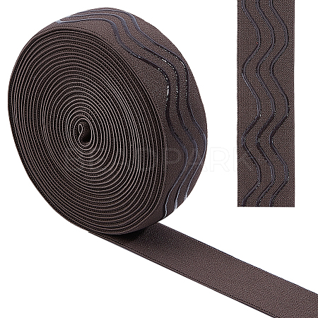 5 Yards Polyester Non-slip Elastic Bands SRIB-GF0001-62B-1