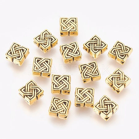 Tibetan Style Alloy Beads X-GLF0867Y-1