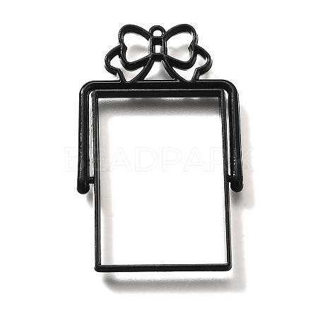 Alloy Open Back Bezel Pendants PALLOY-I223-10EB-1