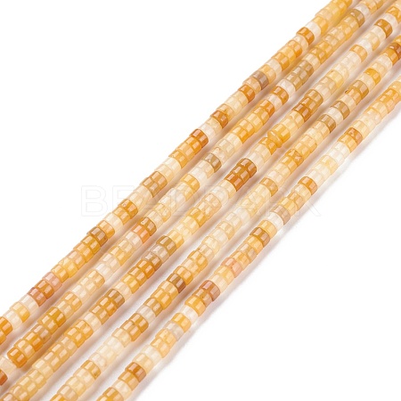 Natural Yellow Aventurine Beads Strands G-F631-A47-1