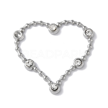 Stainless Steel Color 304 Stainless Steel Rhinestonet Pendants LS-STAS-Q312-02B-P-1