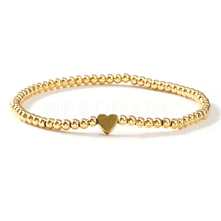 Bohemian Beach Brass Beaded Stretch Bracelets ZQ1331-4-1