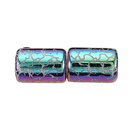 Electroplate Glass Beads EGLA-Q137-01A-H03-1
