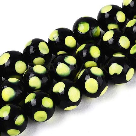 Handmade Lampwork Beads Strands LAMP-N037-02A-1