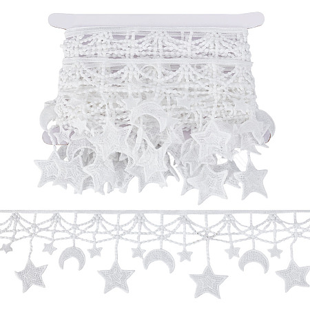 5Yards Polyester Lace Trims SRIB-HY0001-13-1