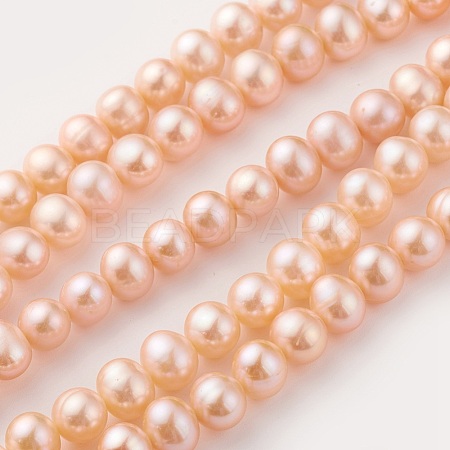 Grade AAA Natural Cultured Freshwater Pearl Beads Strands PEAR-G007-13-1