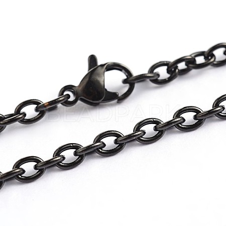 304 Stainless Steel Cable Chain Necklaces X-STAS-F016-21A-1