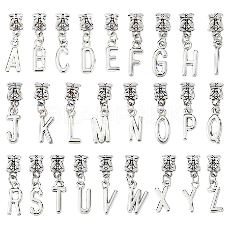 52Pcs Tibetan Style Alloy European Dangle Charms FIND-DC0008-12-1