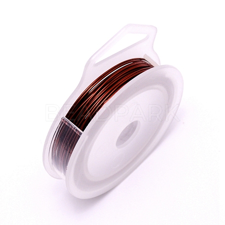 Round Copper Craft Wire CWIR-WH0001-0.8mm-10-1