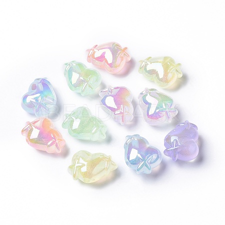 Transparent Acrylic Beads LACR-K004-03-1