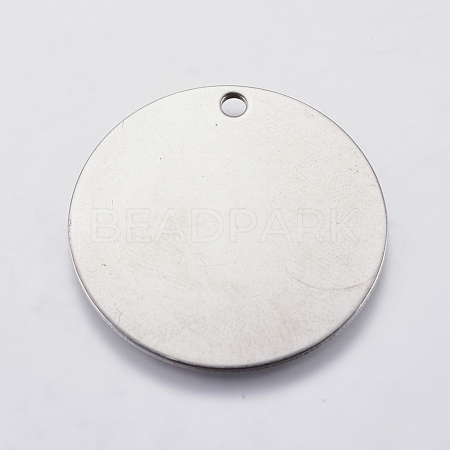 Tarnish Resistant 304 Stainless Steel Stamping Blank Tag Pendants STAS-F139-032P-1