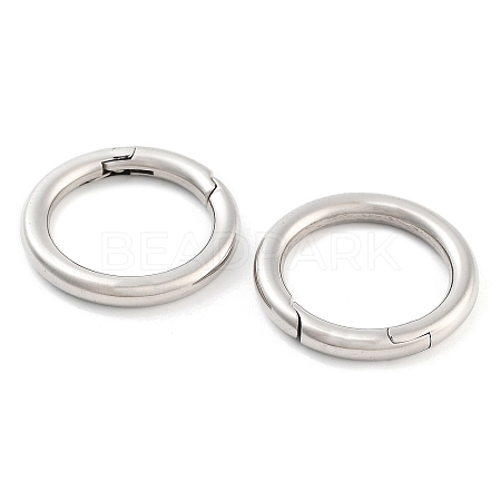 Non-Tarnish 316 Stainless Steel Spring Gate Rings STAS-M296-01P-E-01-1