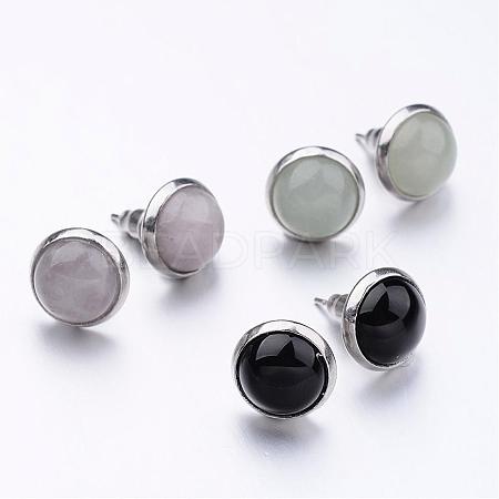 304 Stainless Steel Stud Earrings EJEW-JE02139-1