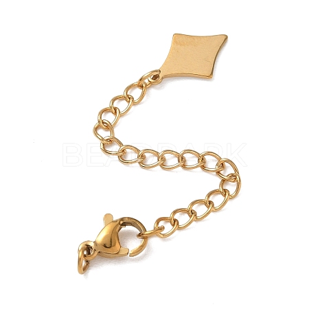 201 Stainless Steel Curb Chain Extender SA-CBA0FDA-01G-20-1