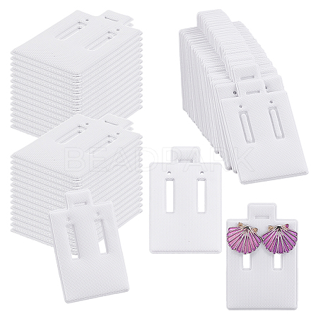 PVC Earring Organizer Display Stands for Jewelry Display Rack EDIS-WH0011-06F-1