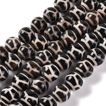 Tibetan Style dZi Beads G-U006-06D-01-1