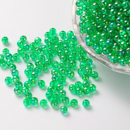 Eco-Friendly Transparent Acrylic Beads PL730-8-1