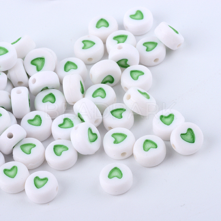 Opaque Acrylic Beads SACR-Q126-07I-1