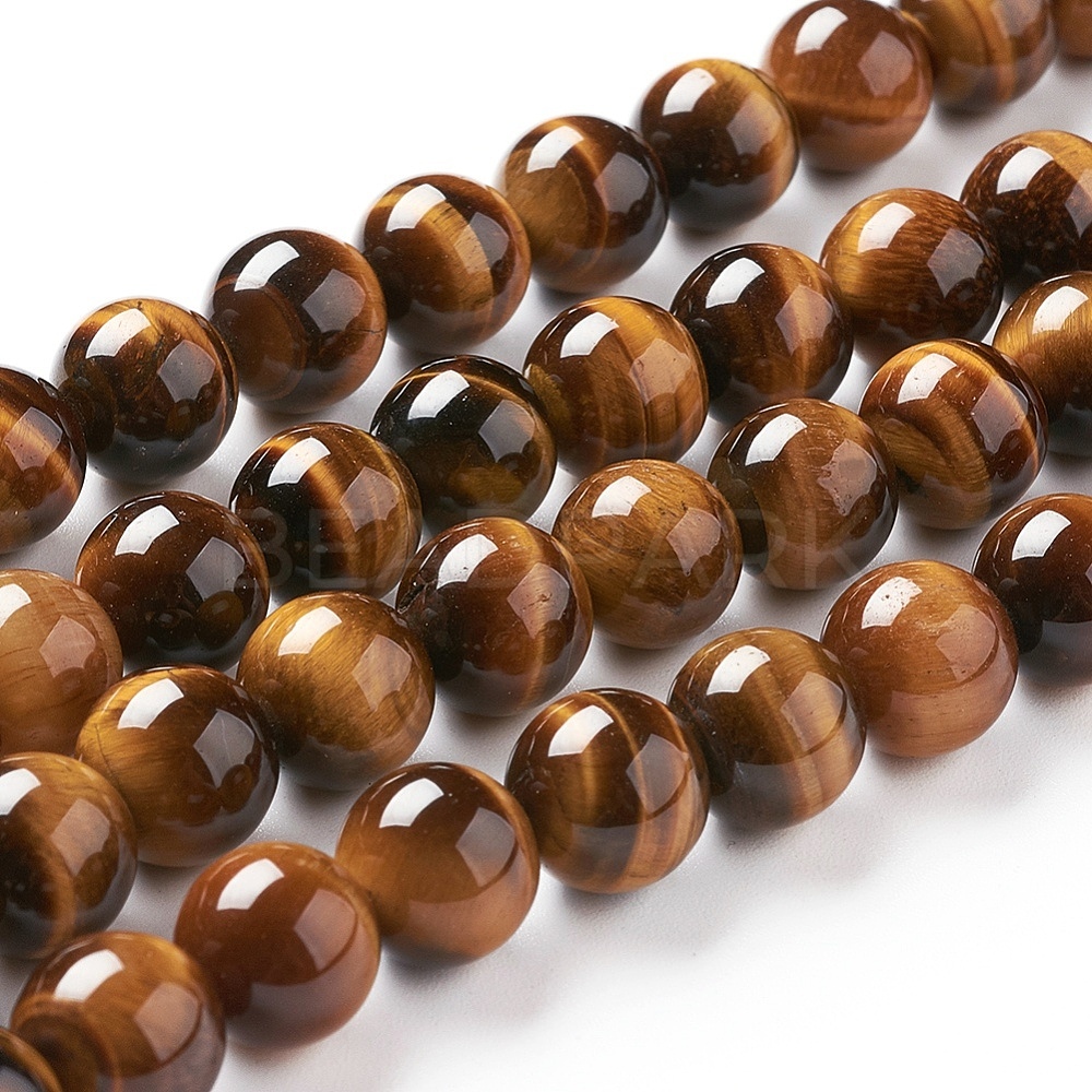 Natural Tiger Eye Beads Strands - Beadpark.com