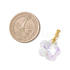 AB Color Plated Glass Pendants PALLOY-JF04596-01-2