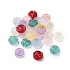 Spray Painted Transparent Glass Beads GLAA-D038-01A-1