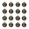 Golden Plated Alloy Charms ENAM-S118-02U-2